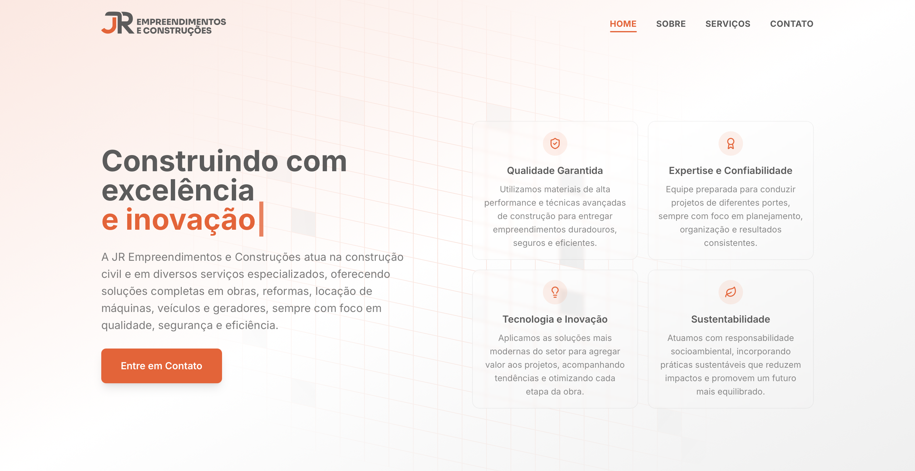 Site JR Empreendimentos